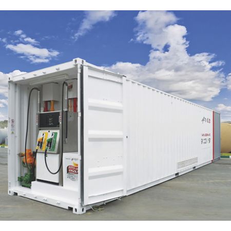 Conteneur station de carburant